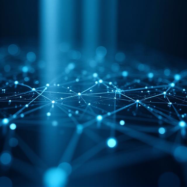 Abstract representation of digital security and legal frameworks